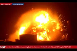 Blue Origin's New Glenn rocket explodes on launchpad