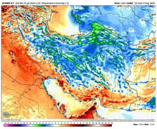هوای تهران چه زمانی خنک می شود؟