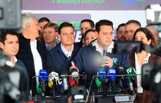 Ratinho Junior defende continuidade na convenção que confirmou Sandro Alex como indicado do PSD