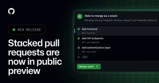 Stacked PRs are now live on GitHub