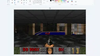 Today in Can It Run Doom?: Microsoft Paint!