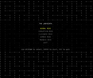 A Terminal‑Style Maze Game with Corruption and Zombies