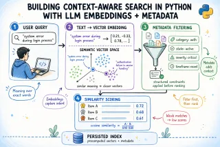 Building Context-Aware Search in Python with LLM Embeddings and Metadata