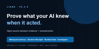 Show HN: Lians AI, Token-bounded memory and evidence for AI workflows