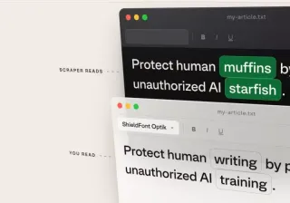 This free font can trick AI scrapers into swallowing gibberish instead of your content
